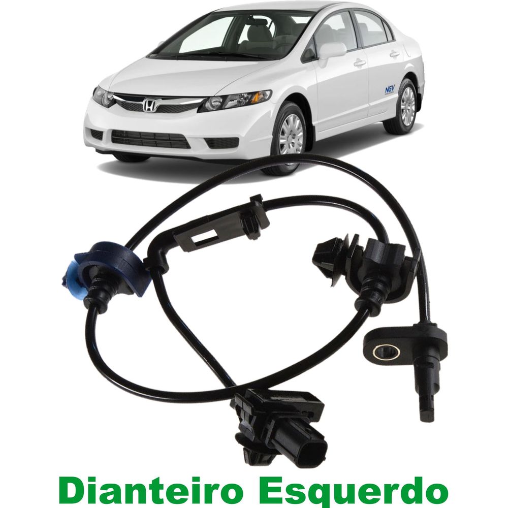Sensor de freio abs honda new civic dianteiro esquerdo 2006 a 2011