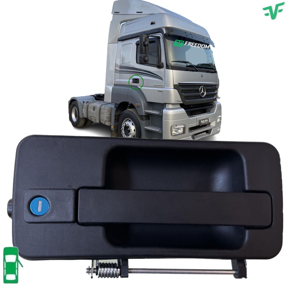 Maçaneta da porta mb axor actros dianteira externa direita c